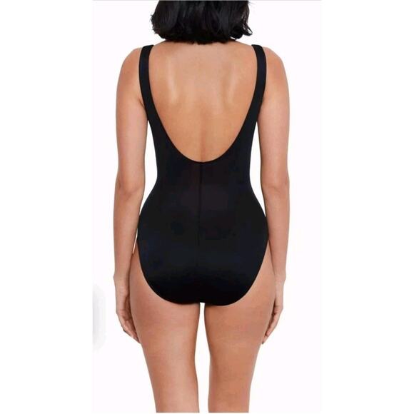 Miraclesuit Black One Piece Swim Sleek Design - Picture 2 of 9